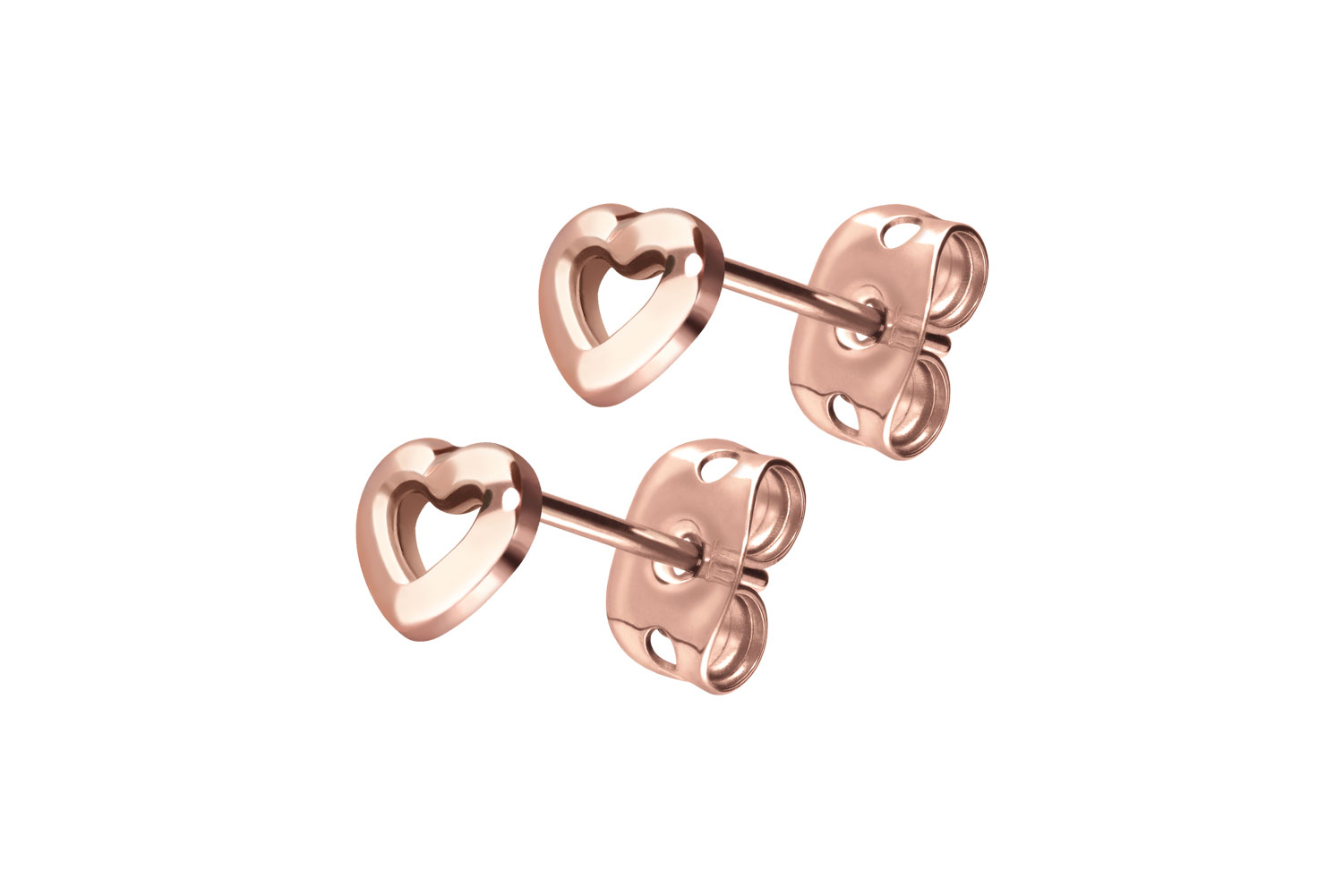 Titan Ohrstecker HERZ von Piercingline